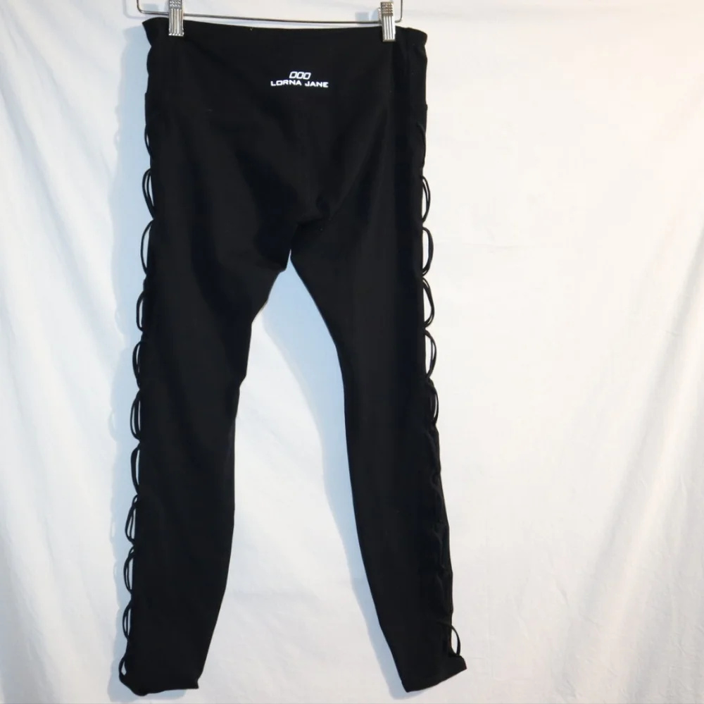 Lorna Jane Black Leggings Interlaced - Picture 8 of 13